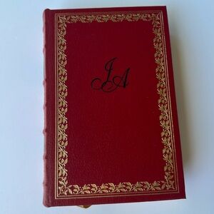Vintage Jane Austen Red Hardcover Collectible Edition Elegant Decorative Book